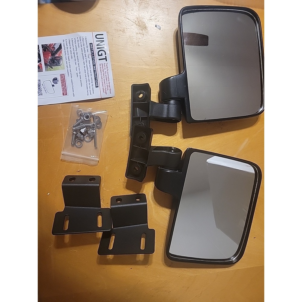 UTV Side Rear View Mirror with 1.75" to 2" Roll Bar Cage‎